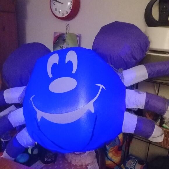 Gemmy 4 ft Mickey Mouse Spider LED Light Airblown Inflatable Halloween - Picture 1 of 3
